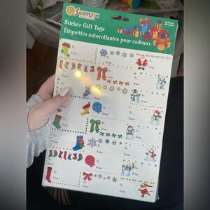 Vintage sandylion Christmas sticker tags
